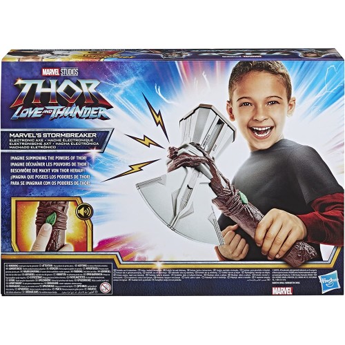 Hasbro Marvel Studios Thor: Love and Thunder Stormbreaker Electronic Axe Thor Roleplay Toy With Sound FX F3357 5010993973521