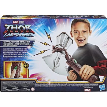 Hasbro Marvel Studios Thor: Love and Thunder Stormbreaker Electronic Axe Thor Roleplay Toy With Sound FX F3357 5010993973521