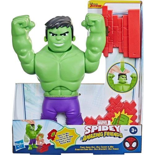 Hasbro Marvel Spidey And His Amazing Friends Power Smash Hulk Pre-School Toy, Face F5067 5010994104825