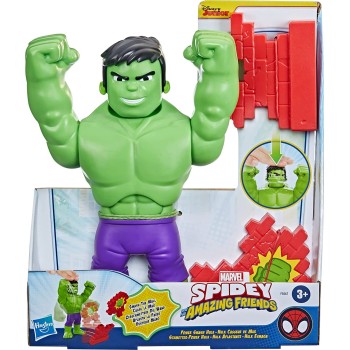 Hasbro Marvel Spidey And His Amazing Friends Power Smash Hulk Pre-School Toy, Face F5067 5010994104825