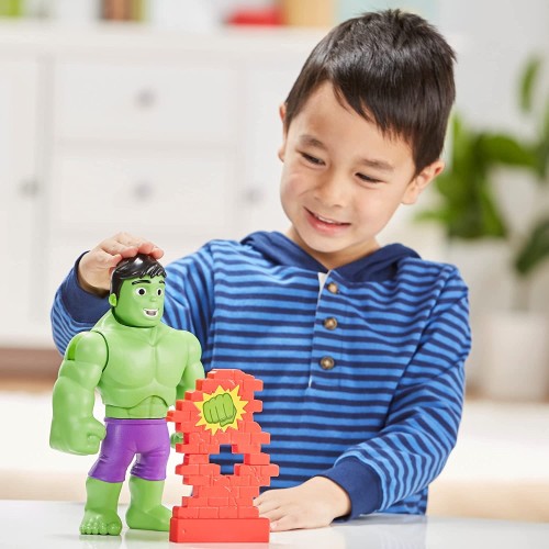Hasbro Marvel Spidey And His Amazing Friends Power Smash Hulk Pre-School Toy, Face F5067 5010994104825