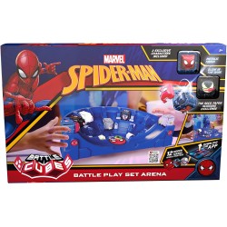 bot-i Marvel Battle Cubes Downtown Showdown Training Arena, 2 Exclusive Spider-man Metallic Battle Cubes, Battle Ramp Play Set B