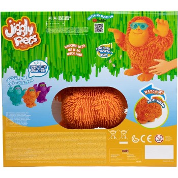50 50 Games Jiggly Pets Kids Tan-Tan Μαλλιαροζωάκια Ουρακοτάγκος με Κίνηση και Ήχο 30 εκ. JP008R 8411936716705