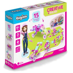 Engino Σετ σχεδιαστή Creative builder 15 μοντέλων ENGI-CB-D15 5291664017199