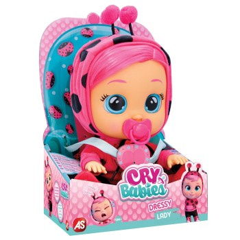 As company Cry Babies Dressy - Interactive Baby Doll Cries Real Tears - With Real Clothes And Hair 1500-15755 5203068157555