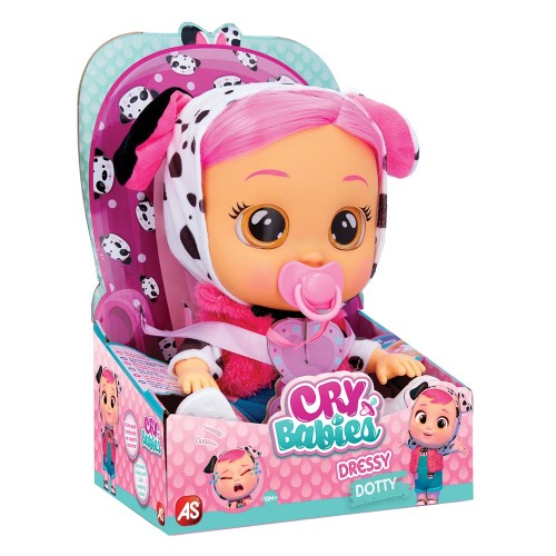 As company Cry Babies Dressy - Interactive Baby Doll Cries Real Tears - With Real Clothes And Hair 1500-15755 5203068157555