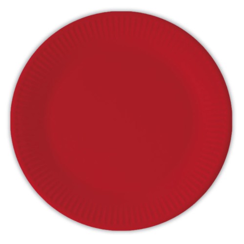 PROCOS Red Paper Plates 20 cm. FSC 093527 5201184935279