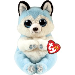ty Beannie Bellies Thunder Plush Husky Dog Light Blue 15Cm 1607-40540 008421405404