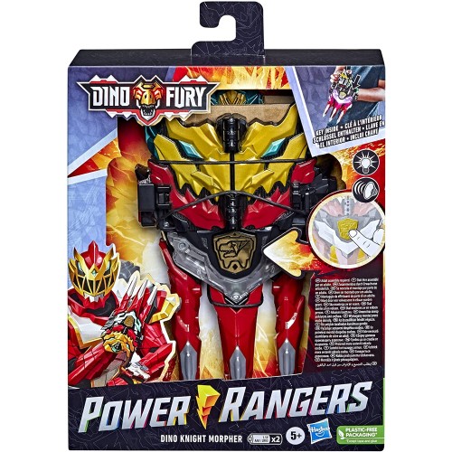 Hasbro Power Rangers Dino Knight Morpher Electronic Toy, Lights and Sounds Includes Key Inspired by Red Ranger in Season F3950 5