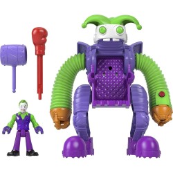 Mattel DC Super Friends Imaginext The Joker Battling Robot, Poseable Figure Set for Preschool Pretend Play Ages 3 Years M5649 / 