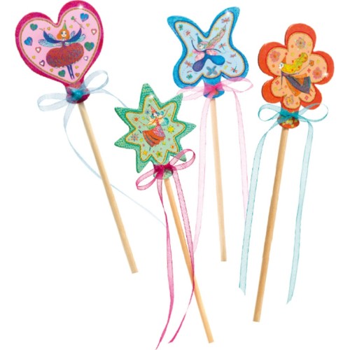 Djeco Design Do It Yourself - Magic Wands/Flowers Little Fairies - FSC MIX 07950 3070900079502