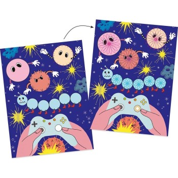 Djeco Design For Older Children - Drawing And Colouring Spirals - 10 Themes Block 08736 3070900087361