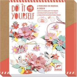 Djeco DIY Φτιάχνω Σετ Κοσμημάτων Λουλούδια Μεταλλικό Εφέ- Fsc Mix 07957 3070900079571