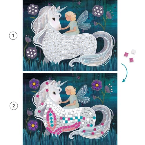 Djeco Construction Of A Mosaic With Glitter Unicorn 09426 3070900094260