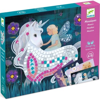 Djeco Construction Of A Mosaic With Glitter Unicorn 09426 3070900094260