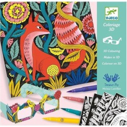 Djeco Design For Older Children - Felt Tips Fantasy Forest 3D 08652 3070900086524