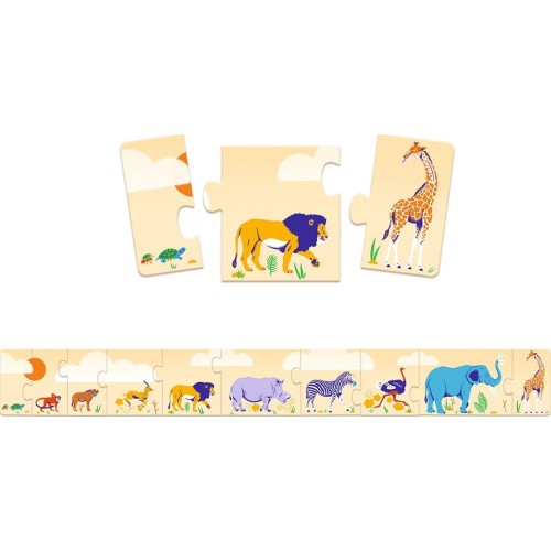 Djeco Puzzle Frise Small And Big - Fsc Mix 08189 3070900081895