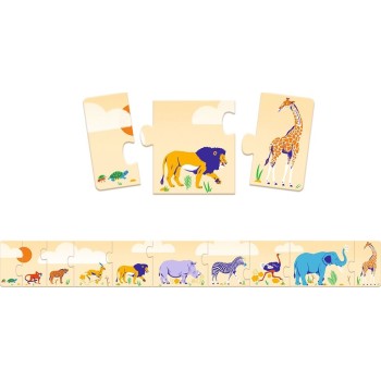 Djeco Puzzle Frise Small And Big - Fsc Mix 08189 3070900081895