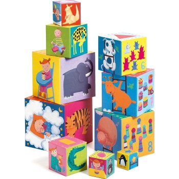 Djeco 10 Stacking - Numbering Animals On Skala 86Cm.Height 08503 3070900085039