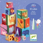 Djeco 10 Stacking Cubes - Numbering Animals And Nature 86Cm 08505 3070900085053
