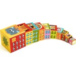 Djeco 10 Stacking Cubes - Numbering Vehicles And Animals 86Cm. 08508 3070900085084