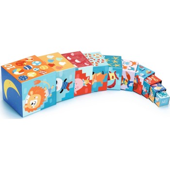 Djeco 10 Stacking - Numbering Animals On The Beach 86Cm.Height 08509 3070900085091
