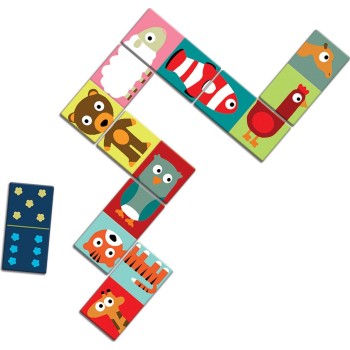 Djeco Educational Games Domino - Animo-Puzzle 08165 3070900081659