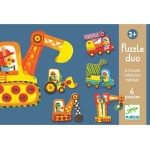 Djeco 6 Παζλ Με 2 Κομμάτια Οχήματα Με Κίνηση 08170 3070900081703