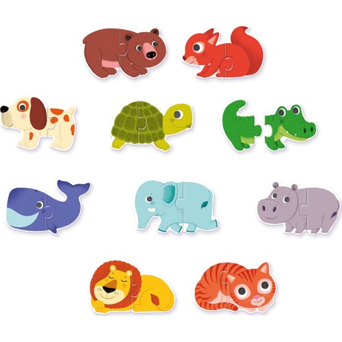 Djeco Educational Games - Puzzle Duo-Trio Animals 08147 3070900081475