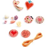Djeco Design Needlework - Beads And Jewellery Hearts 09855 3070900098558