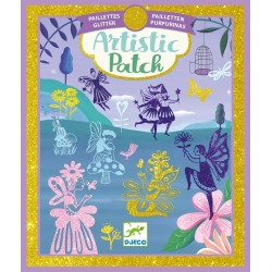 Djeco Design For Older Children - Artistic Patch Glitter Collages - Fairyland 09464 3070900094642