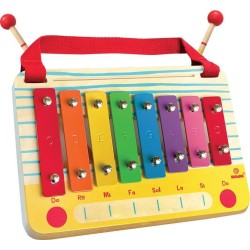 Svoora Wooden Metallophone Set C Major, 8 Notes With Children Song Cardsthe Radio 14010 5208006140101