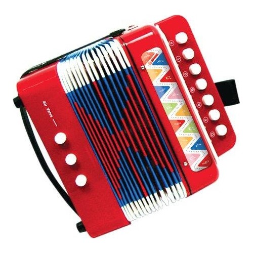 Svoora Red Accordion With 7 Keys (14 Notes) 10299 5208006102994