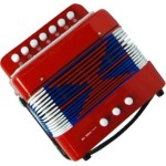 Svoora Red Accordion With 7 Keys (14 Notes) 10299 5208006102994
