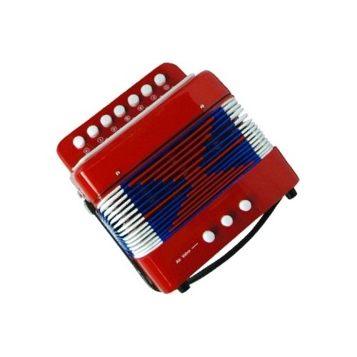 Svoora Red Accordion With 7 Keys (14 Notes) 10299 5208006102994