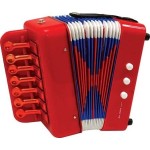 Svoora Red Accordion With 7 Keys (14 Notes) 10299 5208006102994