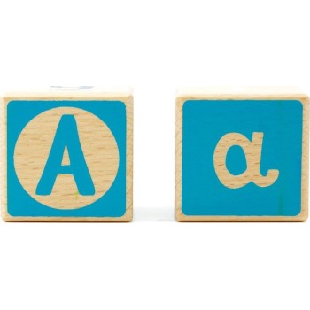 Svoora 24 Wooden Blocks With Greek Letters and Numbers 03020 5208006030204