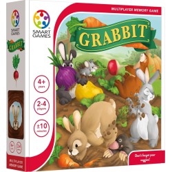 smart games Επιτραπέζιο Παιχνίδι Τα Πεινασμένα Λαγουδάκια- Grabbit 152401 5414301524014