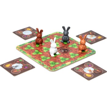 smart games Επιτραπέζιο Παιχνίδι Τα Πεινασμένα Λαγουδάκια- Grabbit 152401 5414301524014