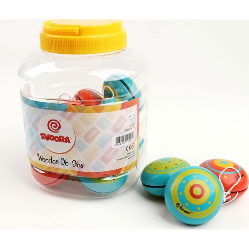 Svoora Wooden Yo-Yo Classic In 3 Designs 13007 5208006130072