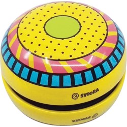 Svoora Tin Yo-Yo With Free Spin Funky Party In 4 Designs 13021 5208006130218