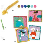Djeco Design For Older Children - Collages Artistic Beads - Around The World 09474 3070900094741