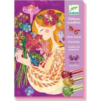 Djeco For Older Children - Glitter Board The Scent Of Flowers 09508 3070900095083