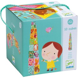 Djeco 10 cubes Forest Animals 86 cm 08507 3070900085077