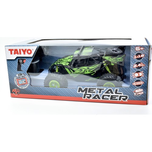 taiyo Τηλεκατευθυνόμενο Οχημα Metal Racer - Green 1:18 180010K 8436547415991