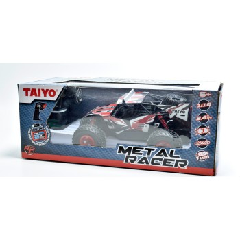 taiyo RC Car Metal Racer - Silver 1:18 180010L 8436547416004