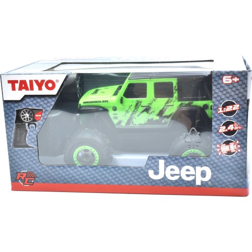taiyo Τηλεκατευθυνόμενο Οχημα Jeep Wrangler Sahara Unlimited - Green 1:22 220001B 8436547415953