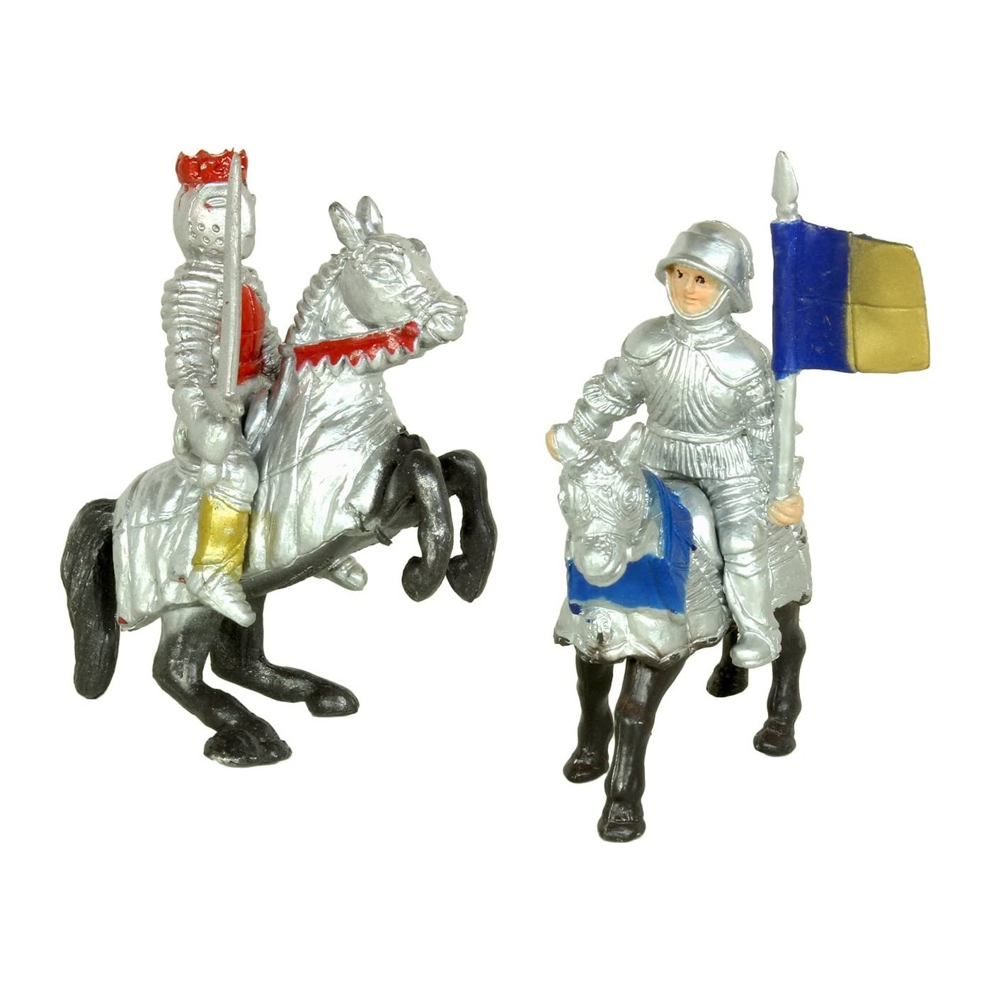 Safari Ltd Knights And Dragons - Figurine Chevalier Et Dragon 699904, Couleurs Noir, Bleu, Vert