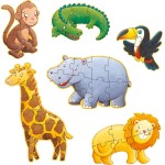 Djeco Progressive Puzzles Marmoset And Friends - 4, 6, 9Pcs 07114 3070900071148