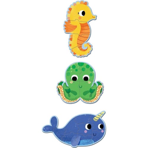 Djeco 3 Πάζλ Θαλάσσια Ζωάκια 07144 3070900071445